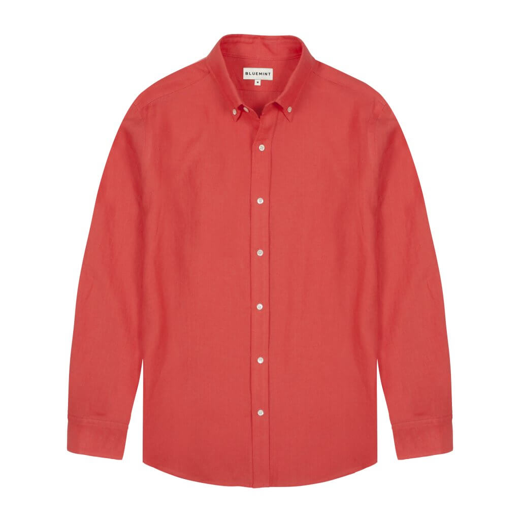 Martin Linen Shirt - Meteore £95