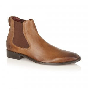 Parker Full Leather Chelsea Boot Chestnut