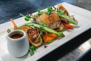 BRAISED LEG AND CROQUETTE OF MARYFIELD FARM DUCK