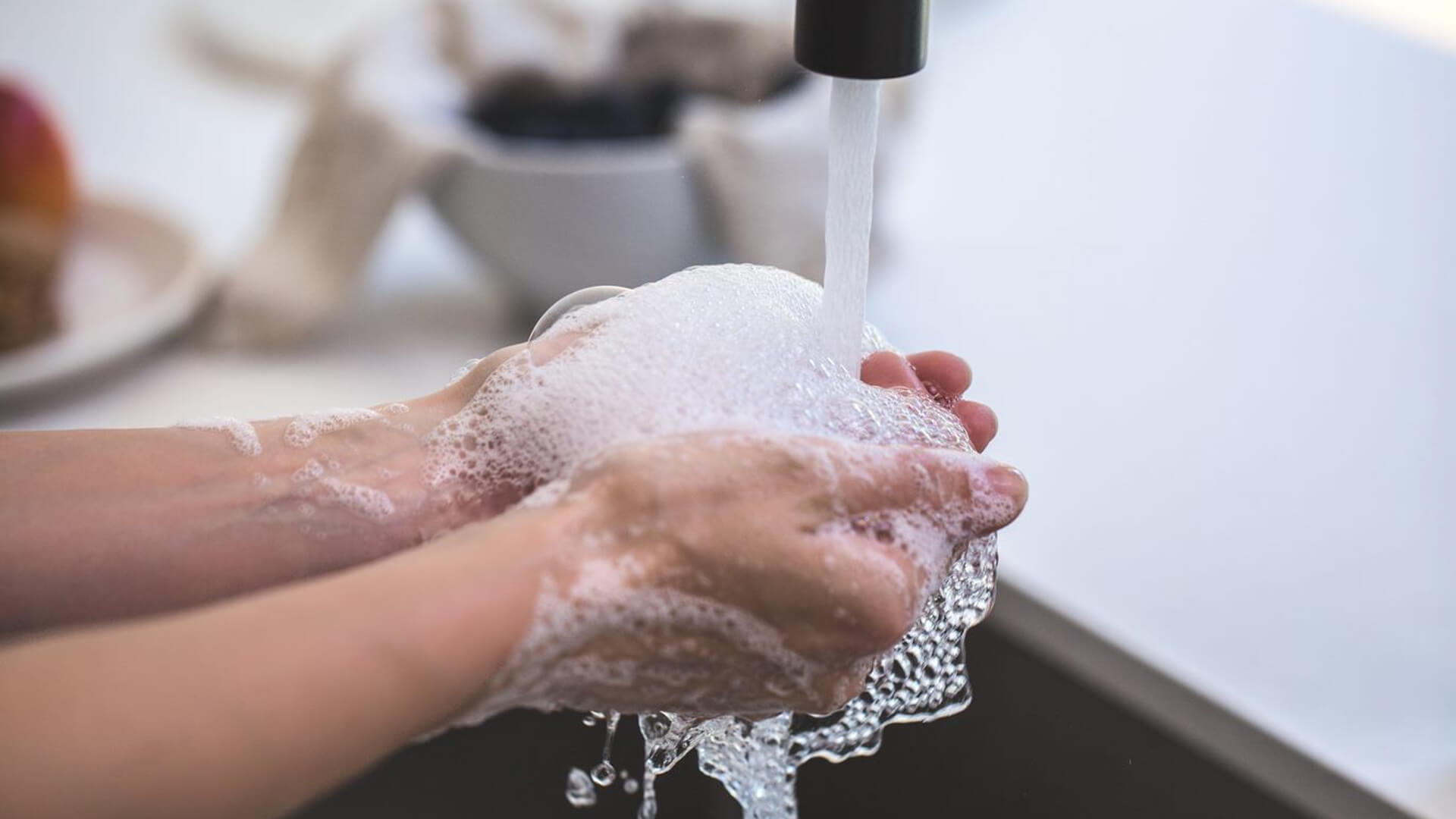 washing hands