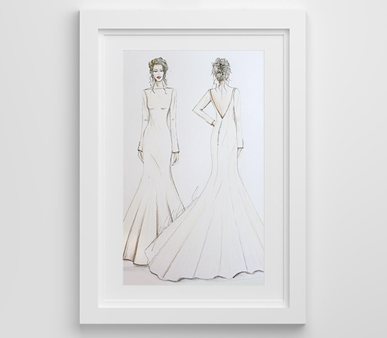 wedding dress sketches