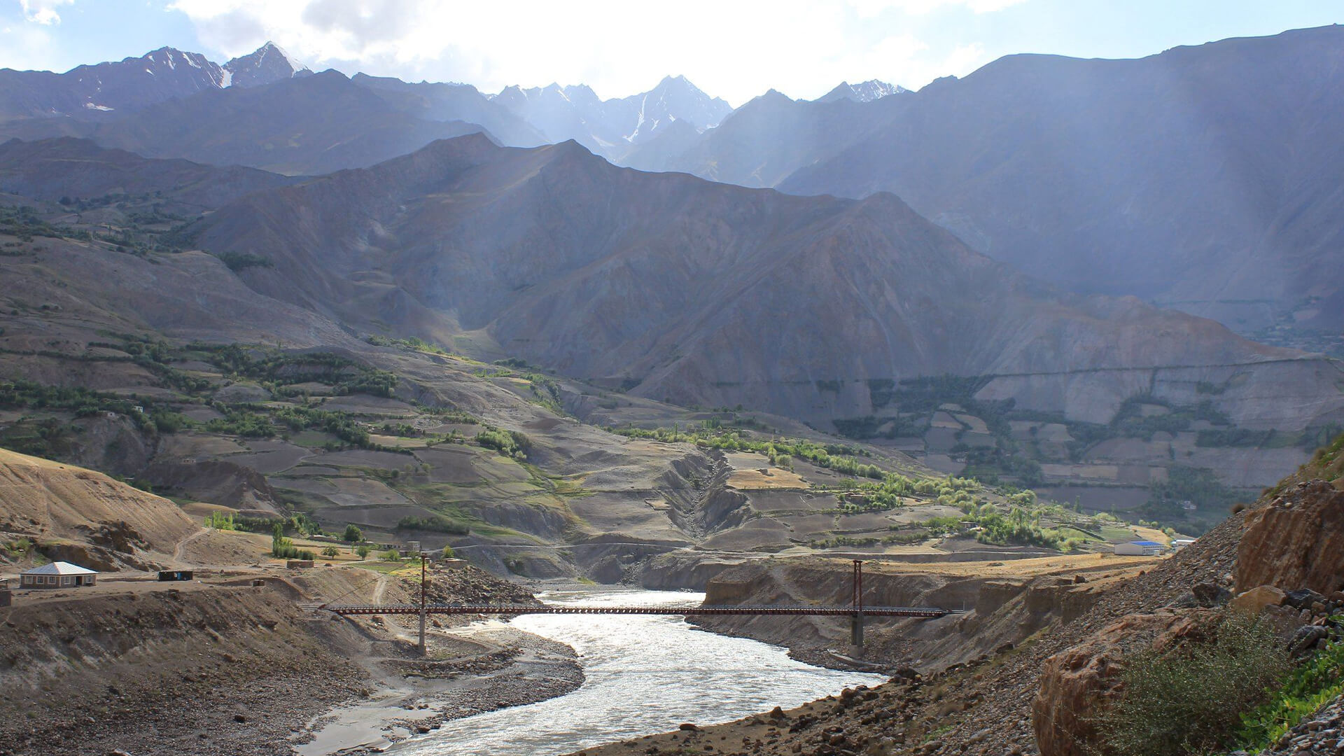 Cross-border bridges, Afghanistan to Tajikistan