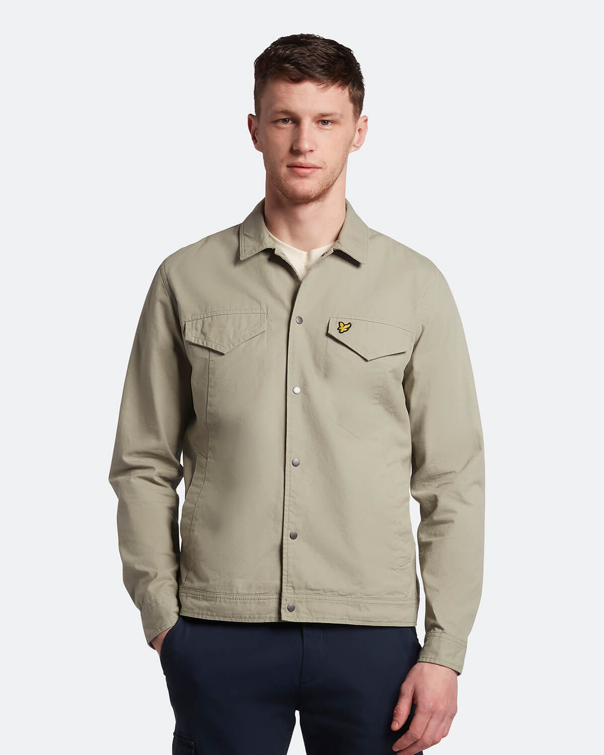 Lyle & Scott - Cotton Overshirt - French Khaki - £85.00