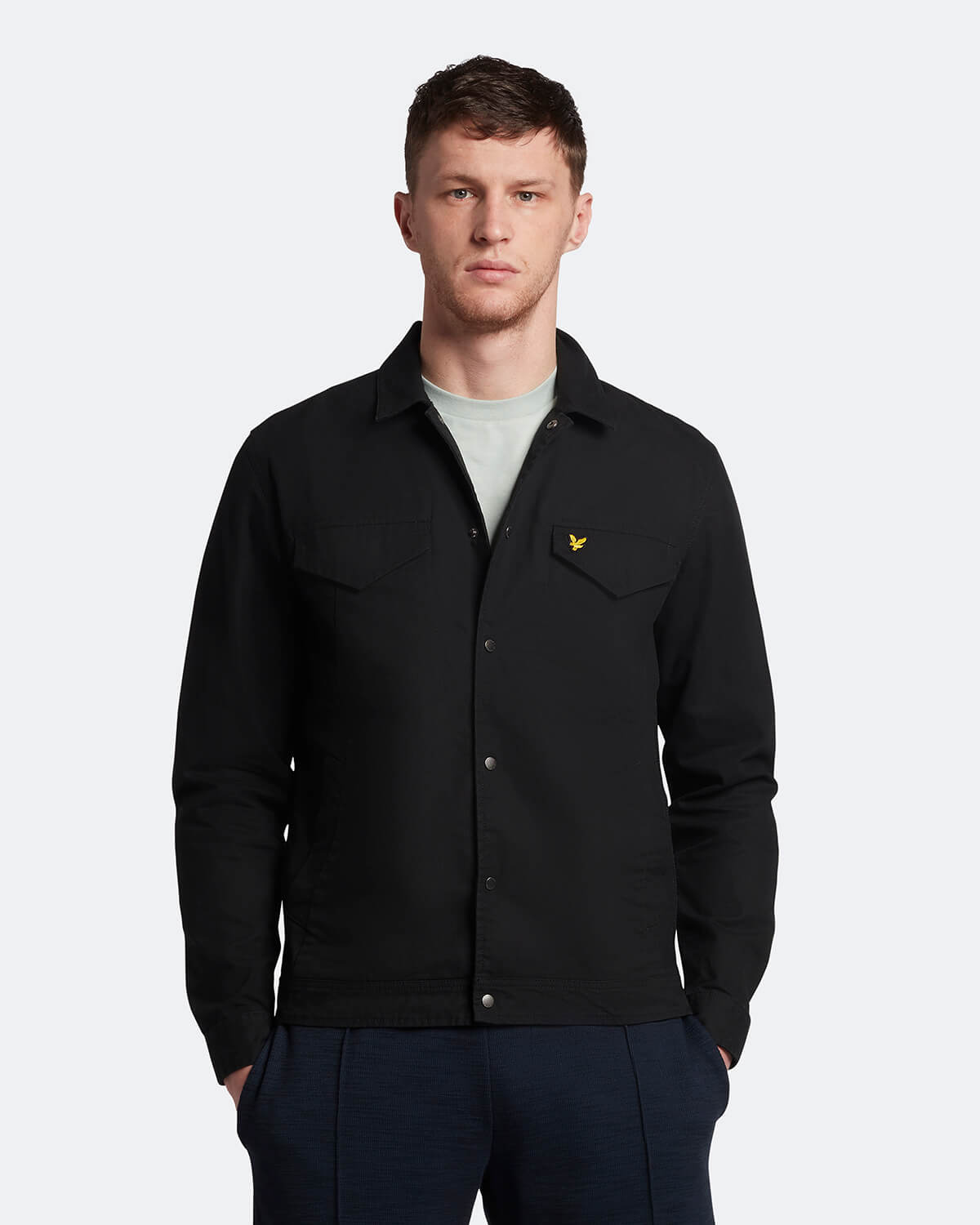 Lyle & Scott - Cotton Overshirt - Jet Black - £85.00