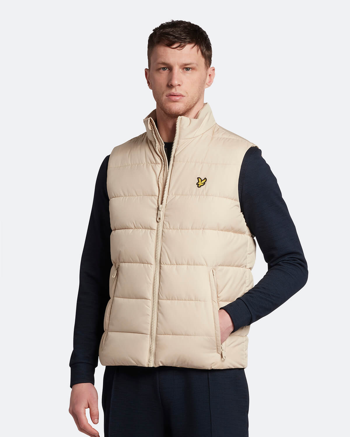 Lyle & Scott - Quilted Gilet - Stone Dusk - £90.00