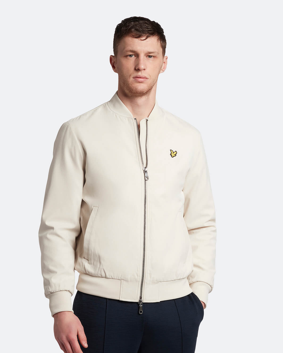 Lyle & Scott - Suedette Bomber - Oatmeal - £120.00