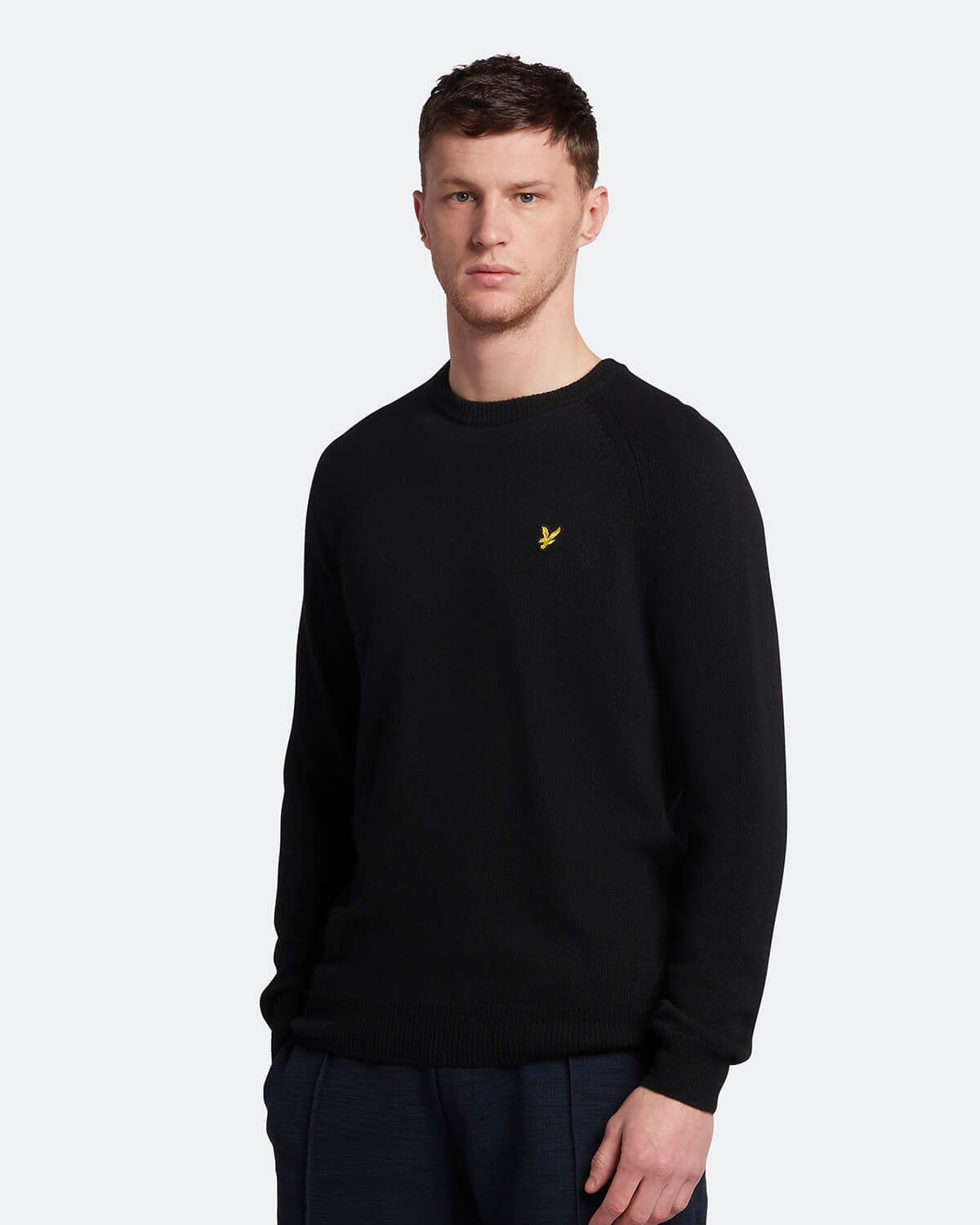 Lyle & Scott - Yak Crew Neck - Jet Black - £95.00