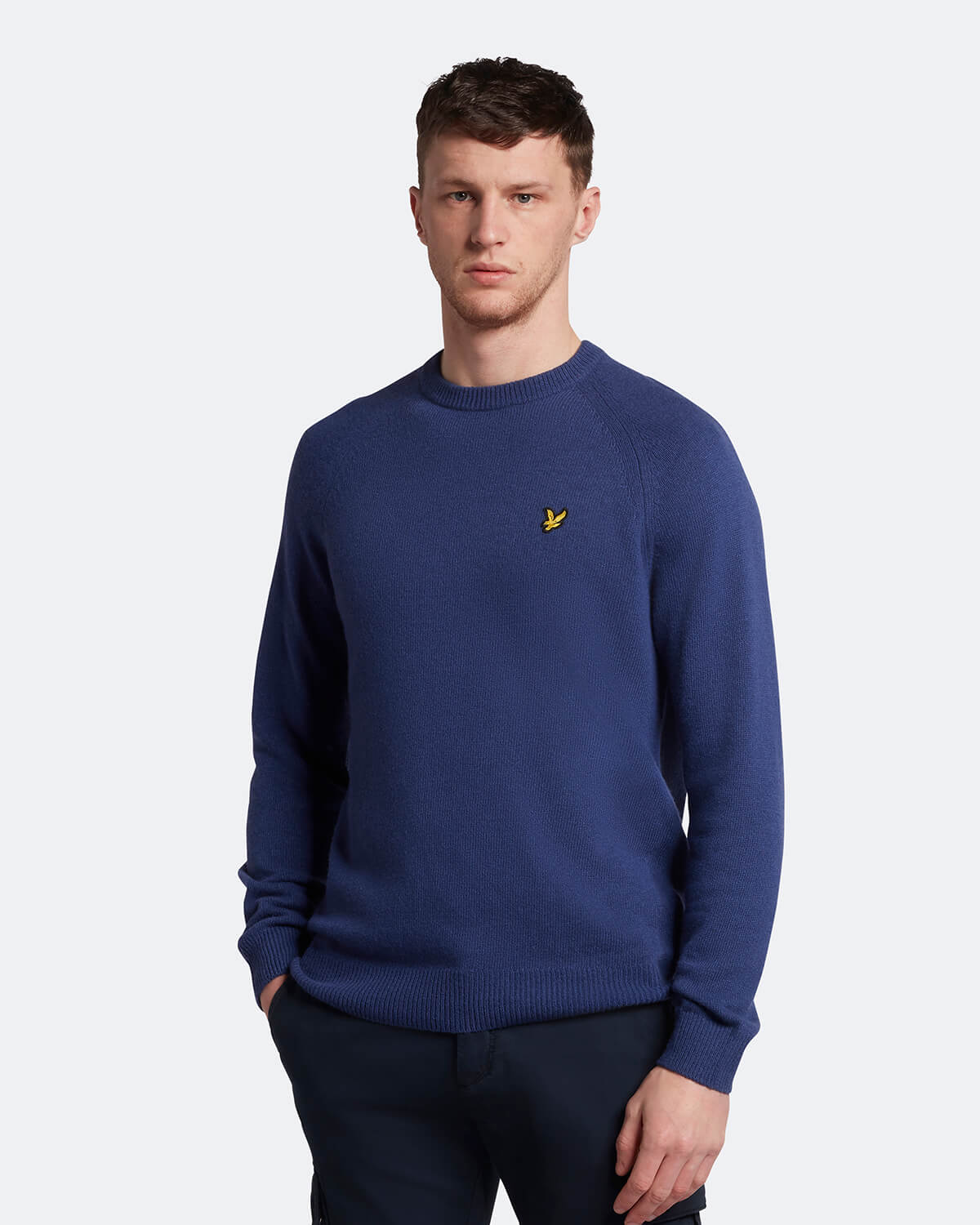 Lyle & Scott - Yak Crew Neck - Petrol Blue - £95.00