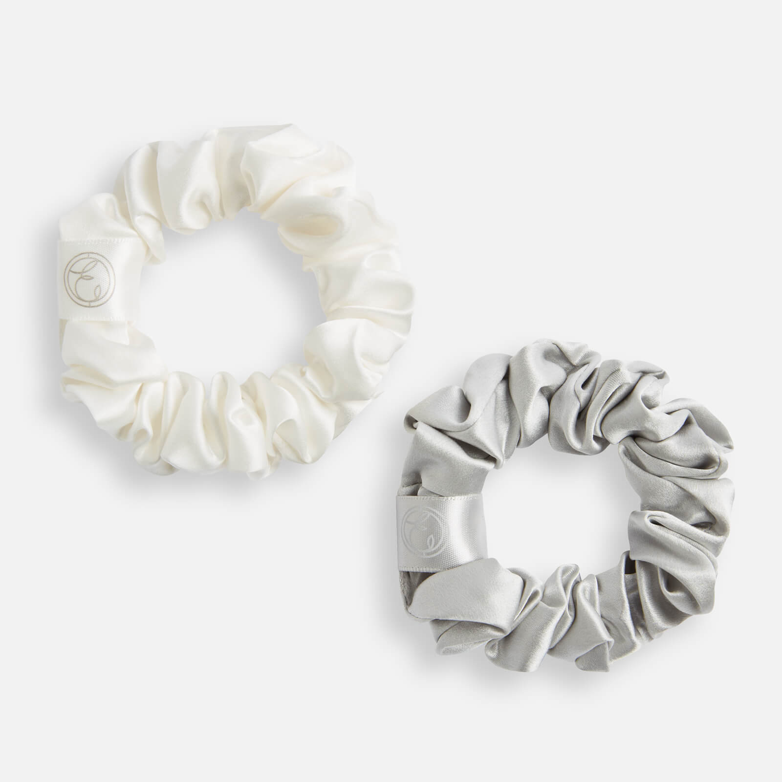 ESPA Silk Scrunchie - Pearl White & Moonlight Grey £20.00