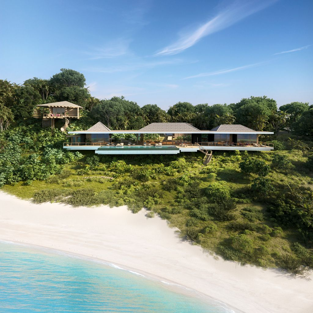 One of the luxury beachfront homes comprising Pearns Point.
