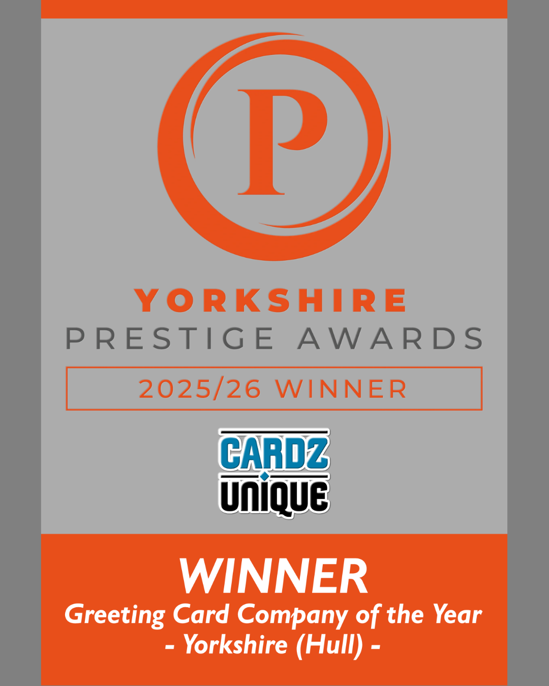 Winner small image - Cardz Unique